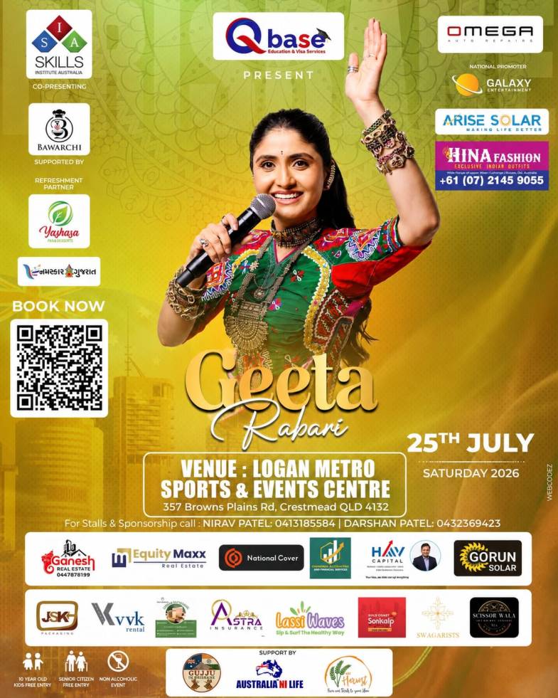 Garba 2026 with Geeta Rabari In Brisbane