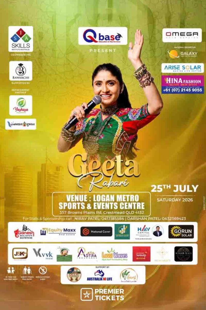 Garba 2026 with Geeta Rabari In Brisbane