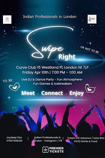 Swipe Right - The Singles Party in London (Ages 25- 45)