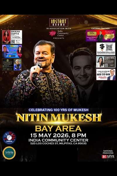 NITIN MUKESH LIVE IN BAY AREA - Celebrating 100 Years Of Mukesh