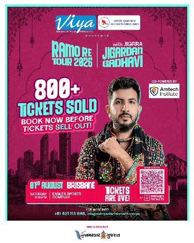 Ramo Re Tour 2026 with Jigardan Gadhavi Brisbane