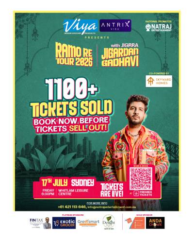 Ramo Re Tour 2026 with Jigardan Gadhavi Sydney