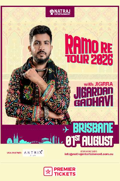 Ramo Re Tour 2026 with Jigardan Gadhavi Brisbane