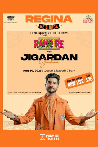 Ramo Re Tour 2026 with Jigardan Gadhavi in Regina