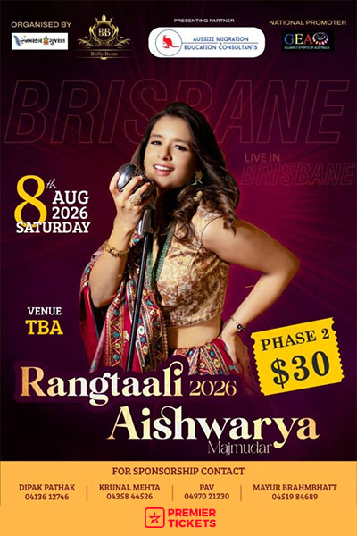 Rangtali 2026 With Aishwarya Majmudar in Brisbane