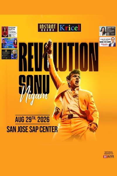 Sonu Nigam Live Concert 2026 in Bay Area