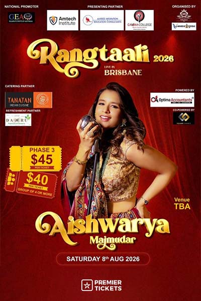 Rangtali 2026 With Aishwarya Majmudar in Brisbane