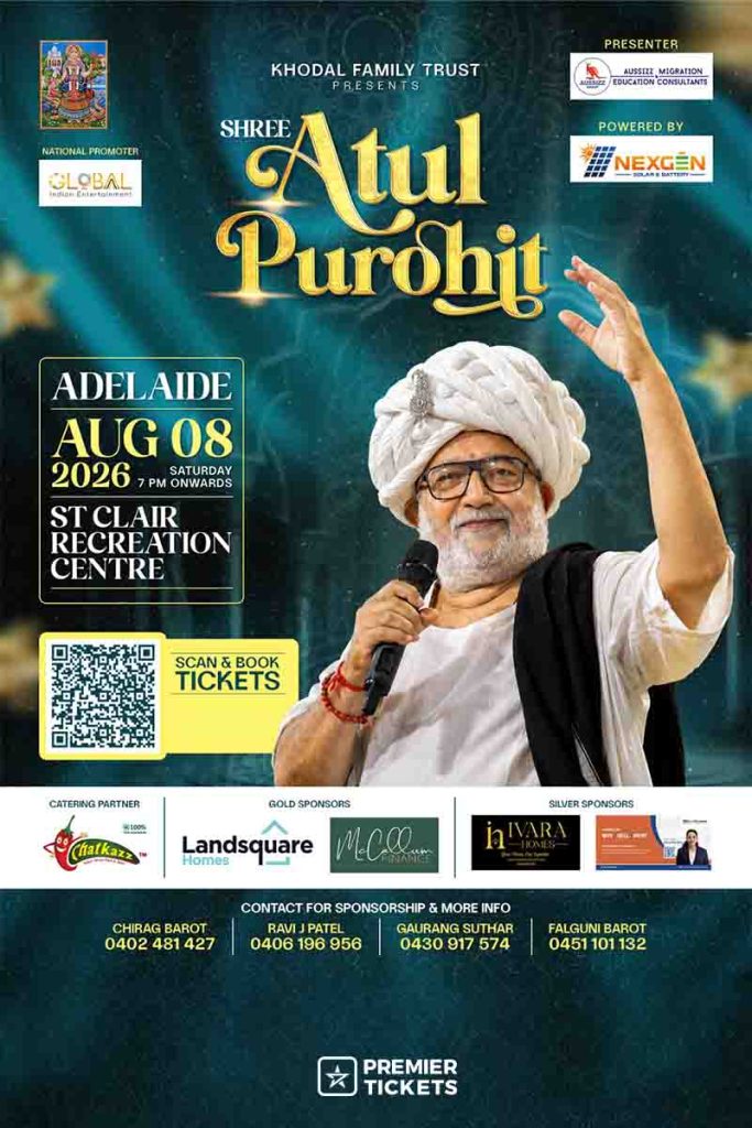 Shri Atul Purohit Garba in Adelaide 2026