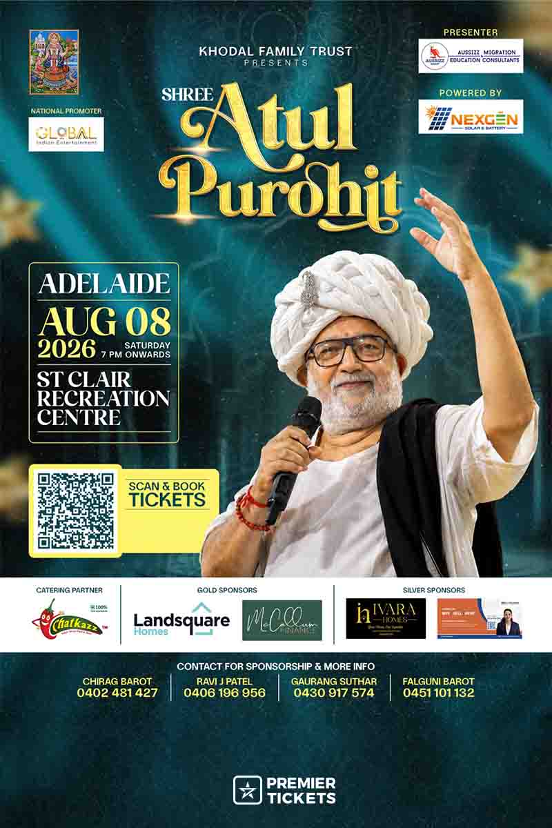 Shri Atul Purohit Garba in Adelaide 2026