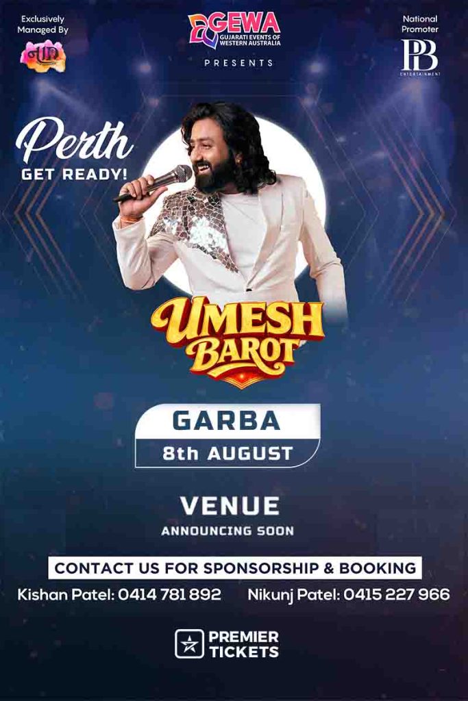 Garba 2026 with Umesh Barot in Perth