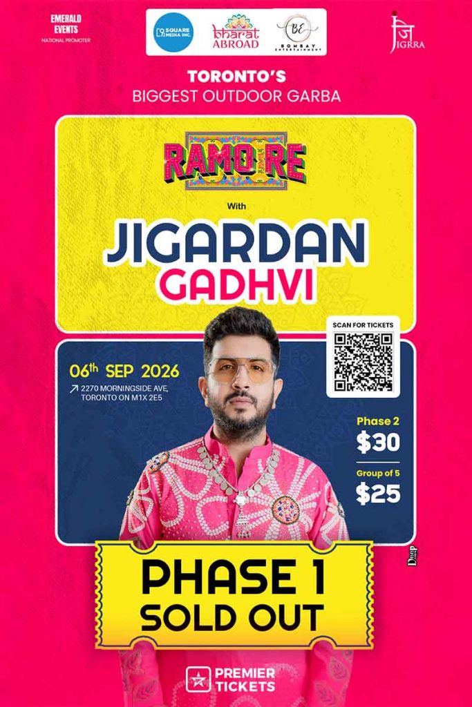 Ramo Re Tour 2026 with Jigardan Gadhavi in Toronto