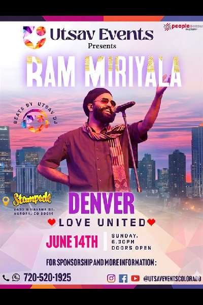 Ram Miriyala Live in Denver - 2026