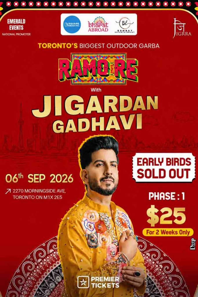 Ramo Re Tour 2026 with Jigardan Gadhavi in Toronto