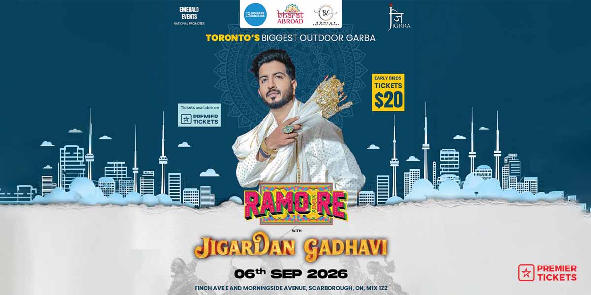 Ramo Re Tour 2026 with Jigardan Gadhavi in Toronto