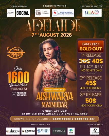 Rangtali 2026 With Aishwarya Majmudar in Adelaide