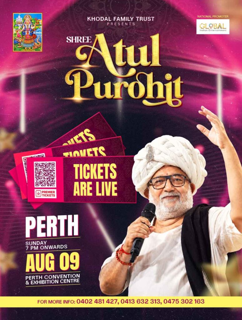 Shri Atul Purohit Garba in Perth 2026