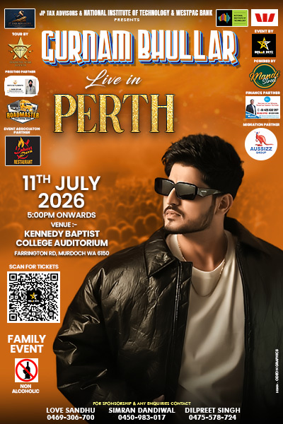 Gurnam Bhullar Live in Concert – Perth 2026