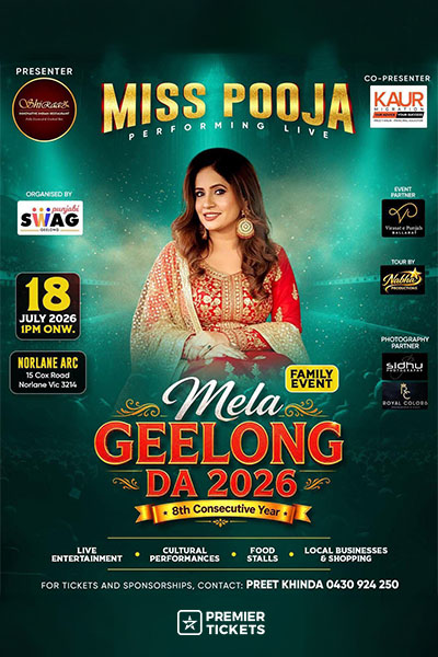 Mela Geelong Da 2026 - Live with Miss Pooja