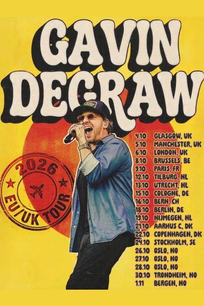 GAVIN DEGRAW TOUR 2026