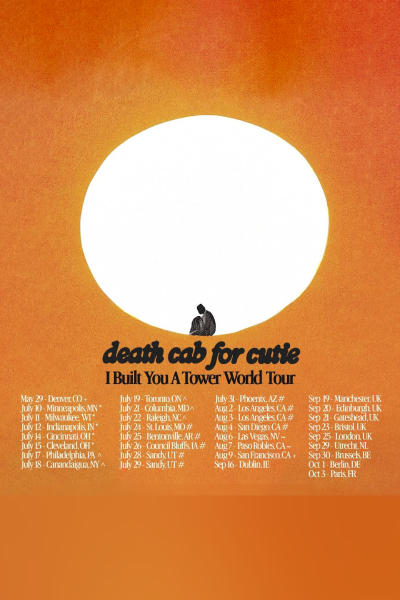 Death Cab for Cutie Tour 2026 Live Concert