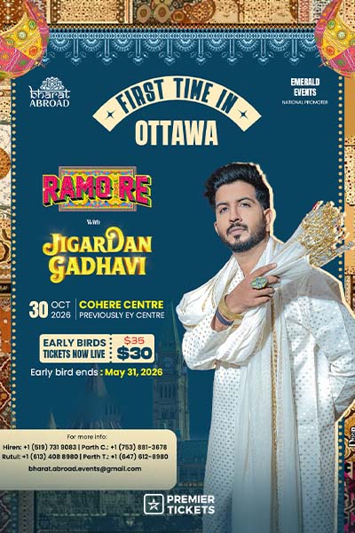 Ramo Re Tour 2026 with Jigardan Gadhavi in Ottawa