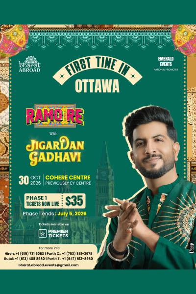 Ramo Re Tour 2026 with Jigardan Gadhavi in Ottawa