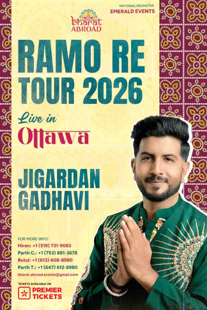 Ramo Re Tour 2026 with Jigardan Gadhavi in Ottawa