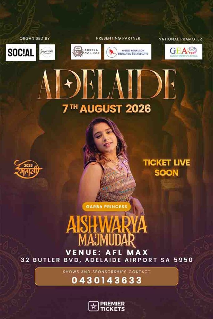 Rangtali 2026 With Aishwarya Majmudar in Adelaide