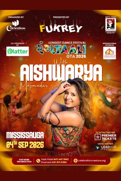 Rangtali 2026 With Aishwarya Majmudar in Mississauga