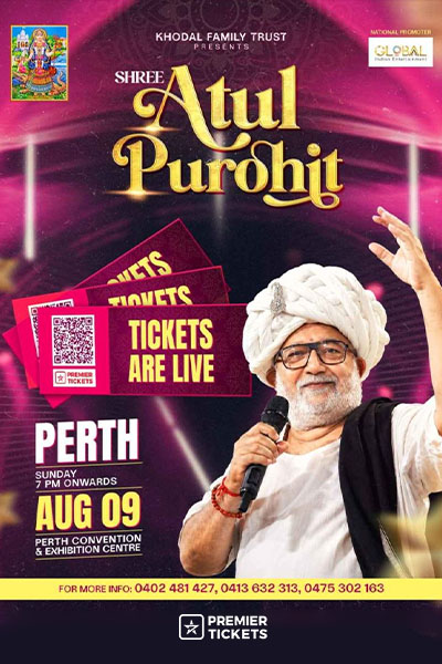 Shri Atul Purohit Garba in Perth 2026