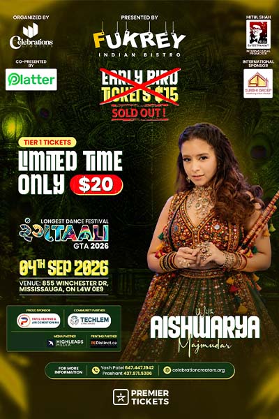 Rangtali 2026 With Aishwarya Majmudar in Mississauga