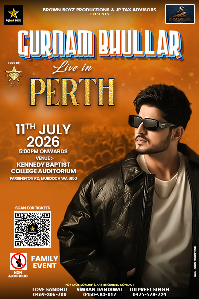 Gurnam Bhullar Live in Concert – Perth 2026