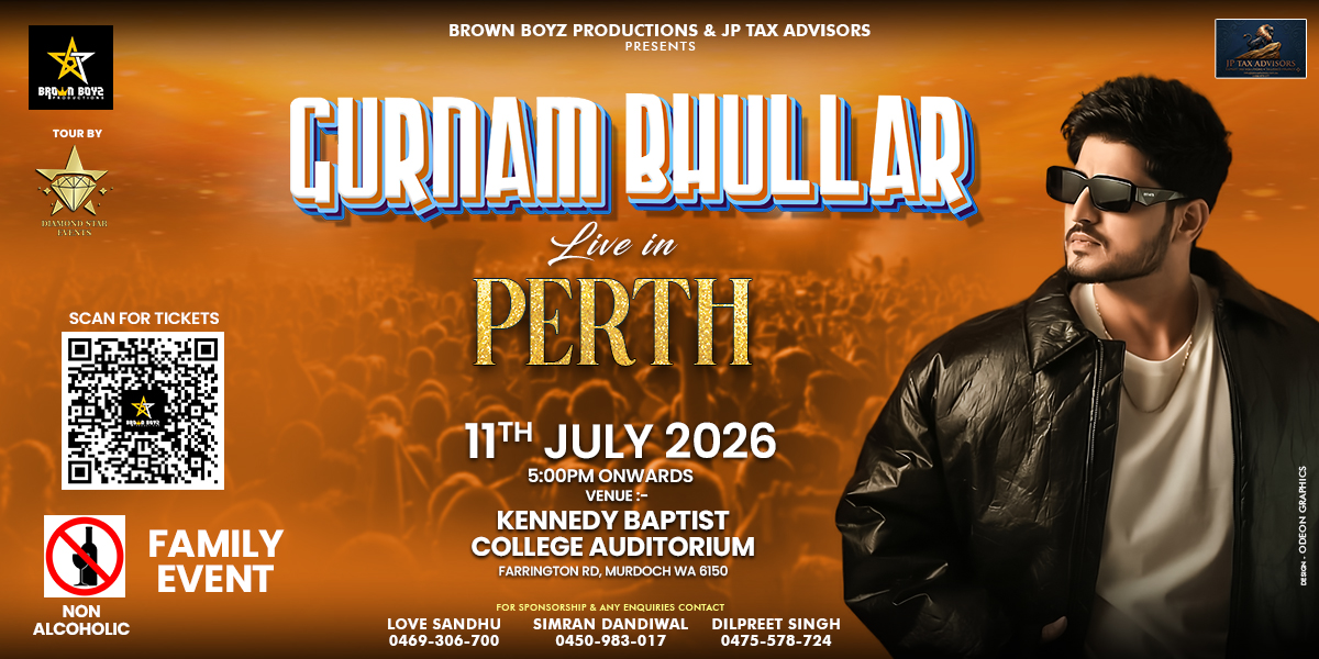 Gurnam Bhullar Live in Concert – Perth 2026