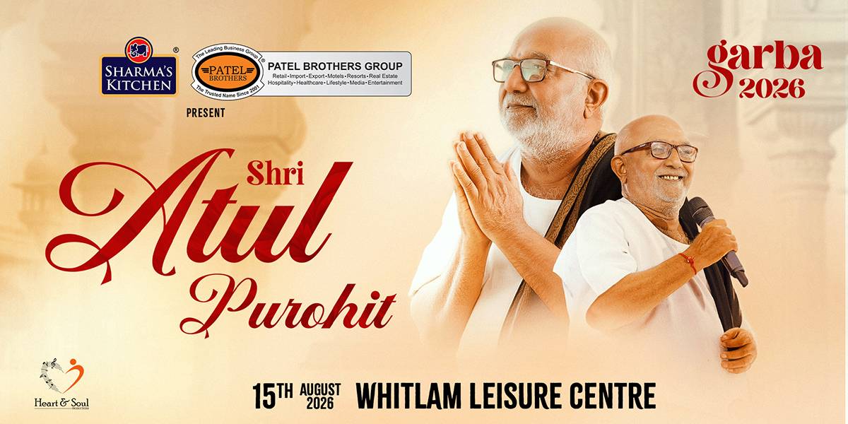 Shri Atul Purohit Garba in Sydney 2026 -15th August
