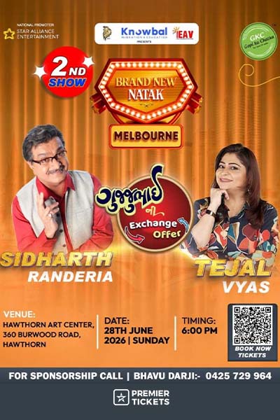 Gujjubhai Ni Exchange Offer by Siddharth Randeria in Melbourne 2026 - 2nd Show