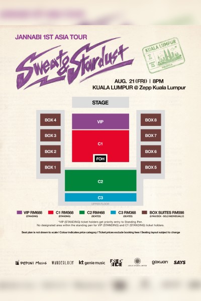 JANNABI 1st Asia Tour - Sweat & Stardust in Kuala Lumpur 2026