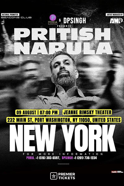 Pritish Narula Live Comedy in New York 2026