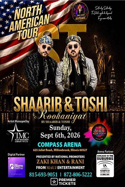 Roohaniyat Live in concert by Shaarib and Toshi - 2026 Roohaniyat Live in concert by Shaarib and Toshi - 2026