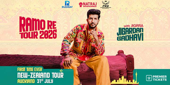 Ramo Re Tour 2026 with Jigardan Gadhavi Auckland