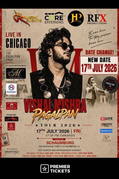 The Pagalpan Tour - Vishal Mishra Live in Chicago