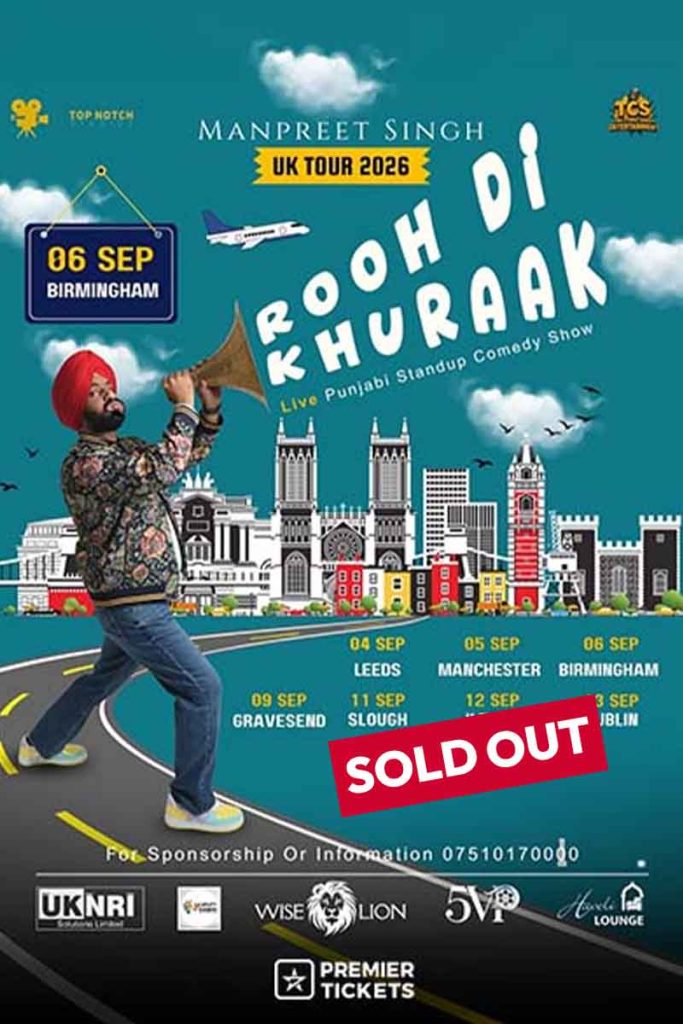 Rooh Di Khuraak By Manpreet Singh (Comic Singh) 2026 - Birmingham