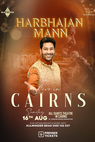 Satrangi Peengh by Harbhajan Mann - Live In Cairns 2026