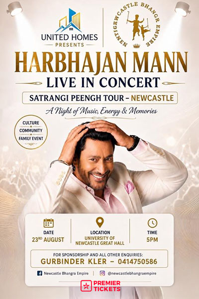 Satrangi Peengh by Harbhajan Mann - Live In Newcastle 2026