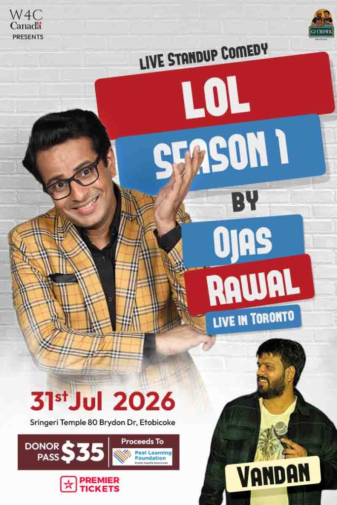 Standup Comedy by Ojas Rawal in Toronto 2026