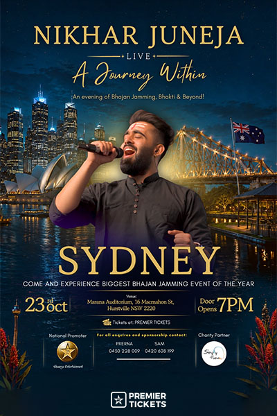 Nikhar Juneja Live in Sydney 2026 - A Journey Within