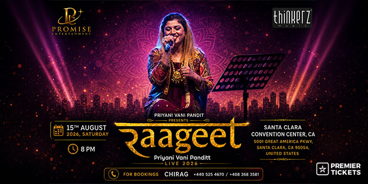 Raageet - Priyani Vani Panditt live in concert California 2026