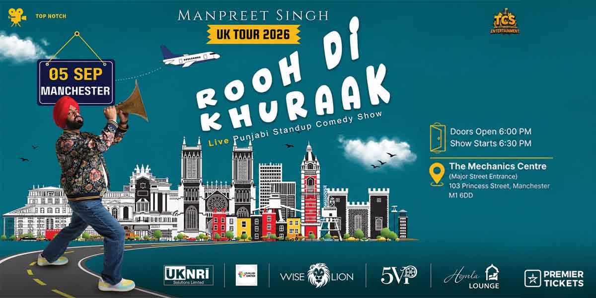 Rooh Di Khuraak By Manpreet Singh (Comic Singh) 2026 - Manchester