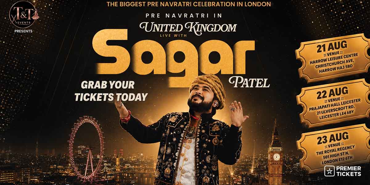 SAGAR PATEL- PRE NAVARATRI 2026 in EAST LONDON