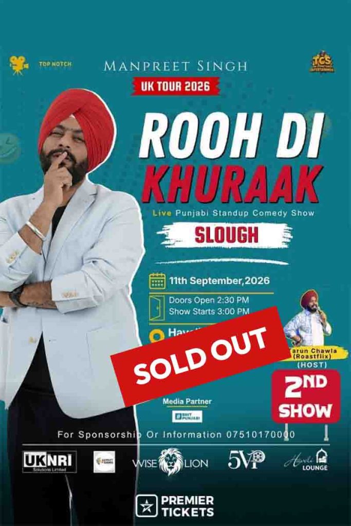 Rooh Di Khuraak By Manpreet Singh (Comic Singh) 2026 - Slough - 2nd Show