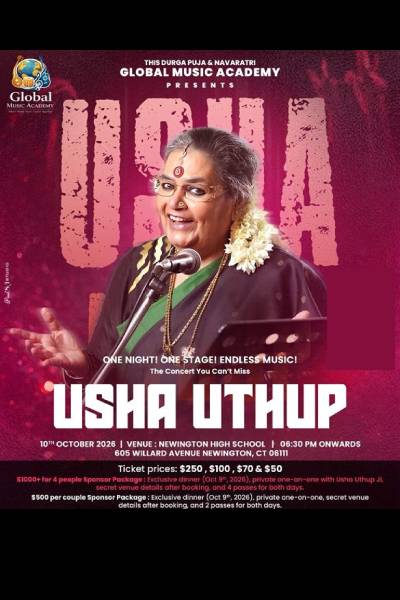 USHA UTHUP – Live In Concert In Connecticut